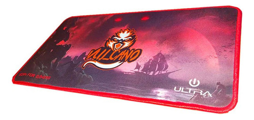Pad Mouse Gamer Ultra L Control 40 X 20 Vulcano - Revogames Rojo Vulcano
