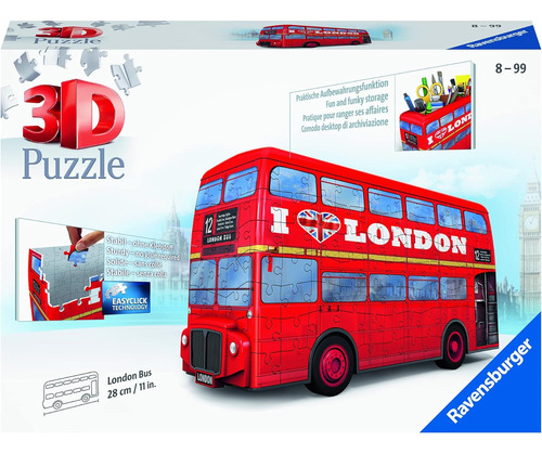 Rompecabezas 3d Ravensburger London Bus De 216 Piezas Para N