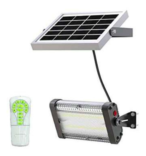 Reflector Led Solar 10 W Luz Blanca Platino