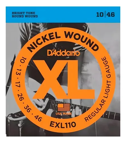 Encordado Cuerdas Para Guitarra Electrica Daddario EXL110 010-046