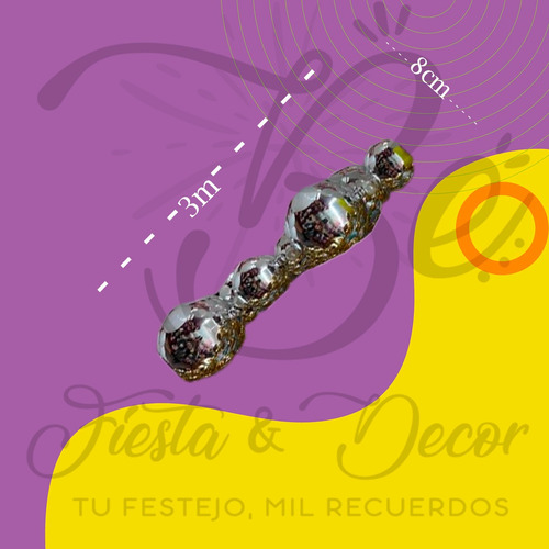 Guirnalda De Esferas Navideñas Decorativa