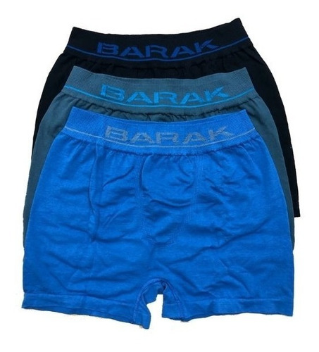 Promocion Boxer Barak De Algodón Liso Hombre B501 Pack X3