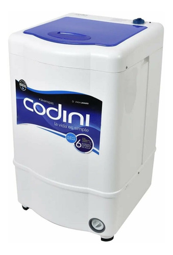Lavarropas Semiautomático Codini Evolution 7054 Blanco 7kgs