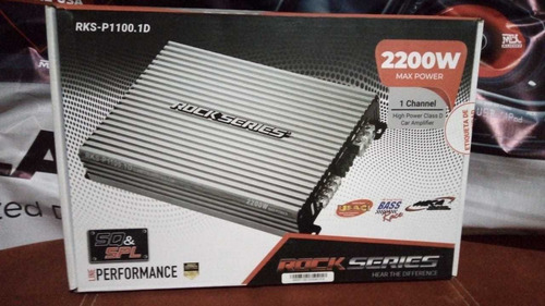 Imagen 1 de 2 de Amplificador Clase D Super Eficiente Rockseries Rks-p1100.1d