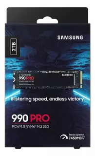 Ssd Nvme 2.0 Samsung 990 Pro 2tb 7450mb/s Pc/laptop/ps5 P4.0