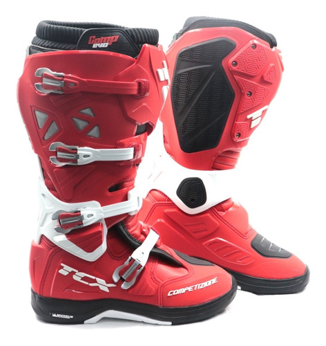 Bota Tcx Comp Evo 2 Michelin Vermelha Motocross Trilha 2021