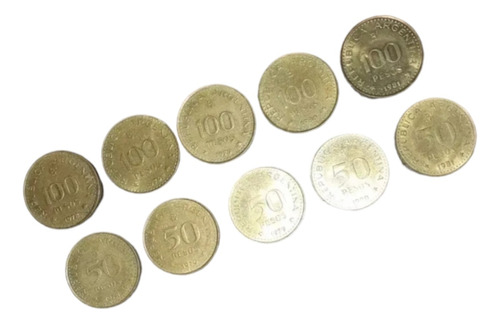 Lote De Monedas De 50 Y 100 Pesos
