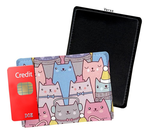 Porta Cartão De Credito Gatos Com Frio