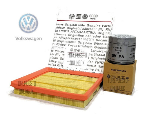 Kit De Filtros Aire Y Aceite Original Vw Virtus 1.6 16v Msi