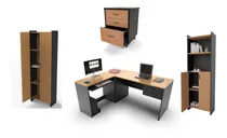 Comprar A Combo  A Completo Oficina Escritorio + Silla + Bibliotecas
