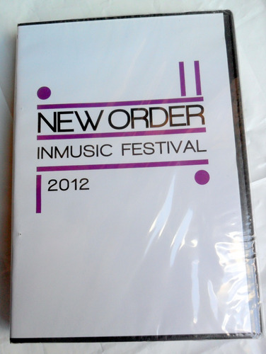 New Order - Inmusic Festival 2012 * Dvd Nuevo Y Sellado