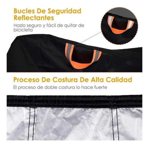 Funda De Bicicleta Impermeable Carpa Cobertor Con Elasticos