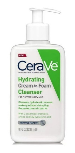 Cerave Cream To Foam Facial Cleanser