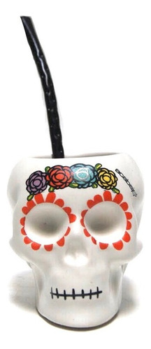 Acabajo Deco Mate Forma Calavera Con Bombilla