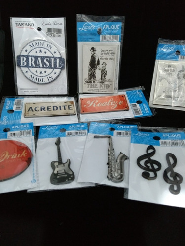 Kit 10 Aplique Mdf Laser Retrô Vintage Pin Up Rock Enfeite