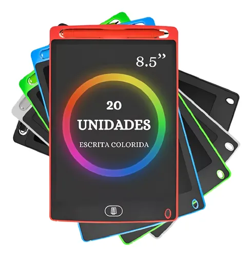 Kit C/ 20 - Lousa Magica Infantil Digital Lcd Tablet 8.5cm