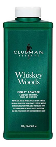 Clubman Reserve Whiskey Woods Powder Talco Pinaud 255g