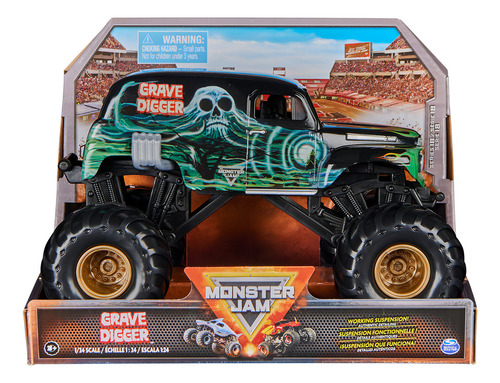Monster Truck Monster Jam Grave Digger 1 Fundido A Presión P