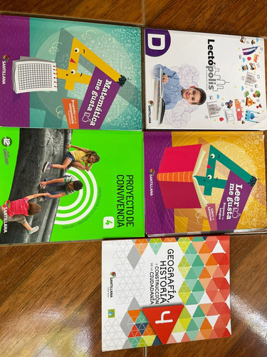 Pack De Textos Para 4to Año Escolar Con Dos O Tres Usos.