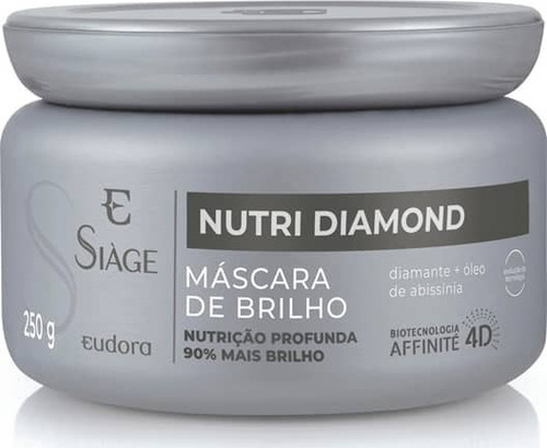 Imagem 1 de 1 de Máscara Capilar Siàge Nutri Diamond 4d 250g - Eudora