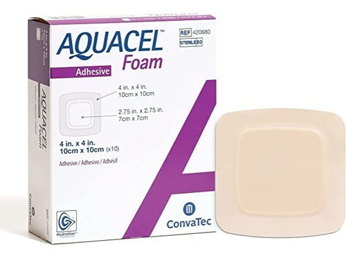Aquacel Foam Aposito Espuma Adhesivo 10x10 Unidad 