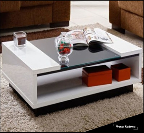 Imagen 1 de 2 de Mesa Ratona Moderna - Incluye Vidrio - Entrega Inmediata