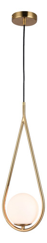 Pendente Pingo Bronze E Branco - Tr001 -bella 127/220V