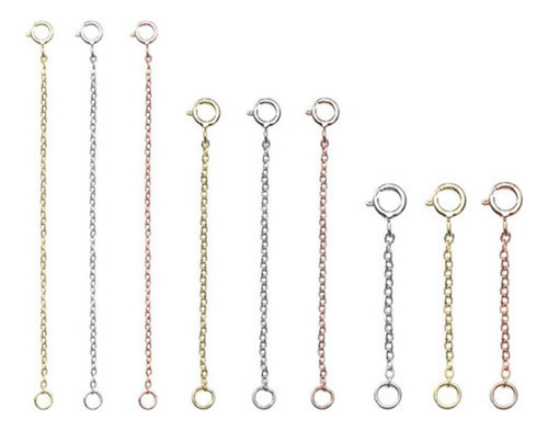 . 9x Extensor De Cadena Tobillera Extensión De Pulsera De