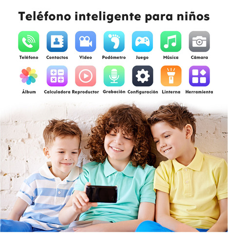 Teléfono Móvil Para Niños Teléfono Llamada 2g Inteligente Para Niños Con Ranura Para Tarjeta Sim, Equipado Con Cpu Mtk6262d Y Lente Cmos Admite Tarjeta Tf Children Smartphone Móvil Para Llamadas Niño