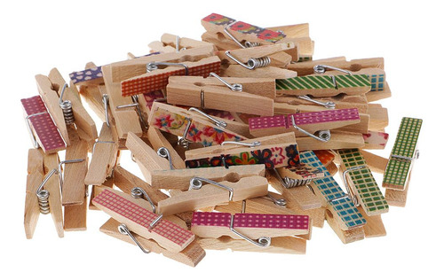 50 Piezas Mezclados Navidad Estampado Clavijas Decoración