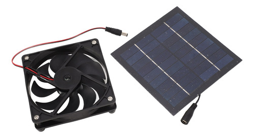 Kit De Ventilador De Panel Solar Portátil Con Alimentación D