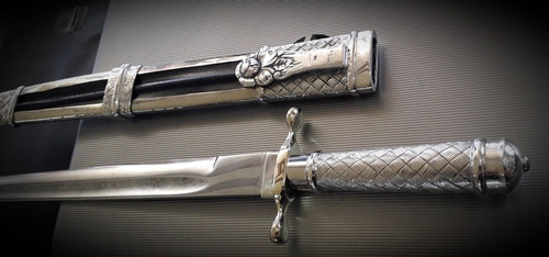 Cuchillo Facon Picaso Arbolito De Plata - Acero Aleman