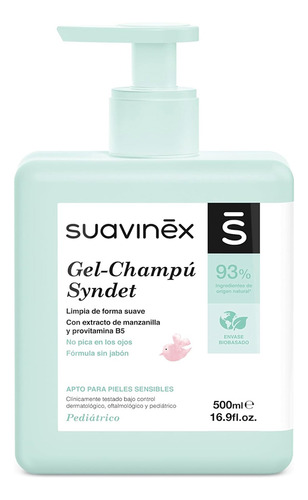 Gel Shampoo Syndet Sin Jabón P/piel Pelo Bebé Suavinex 500ml