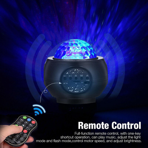 Proyector De Led Luz De Noche Estrellada Láser Negro