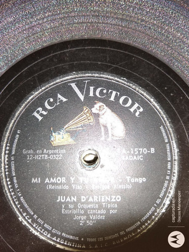 Pasta D Arienzo Valdez Bustos Rca Victor C109