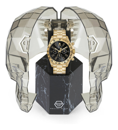 Imagen 3 de 4 de Reloj Philipp Plein Pwcaa1021 Para Hombre Y Oro Amarillo