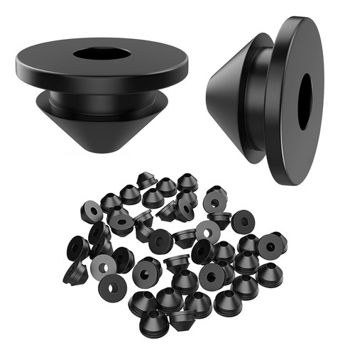 Paquete De 50 Arandelas De Goma For Protección De Cables, 1
