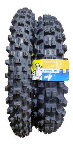 Llantas Michelin 120/90-18 + 80/100-21 Tracker Usan Cámara