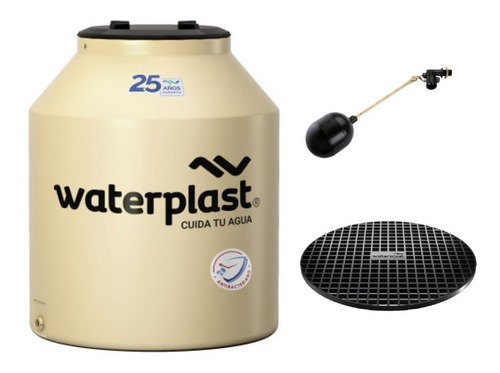 Tanque De Agua Tricapa Waterplast 525lt + Base + Flotante