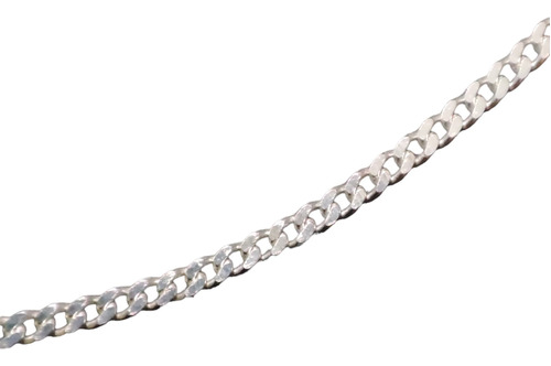 Collar Cadena Grumet 50cm Mujer Niño Plata 925 + Caja Regalo