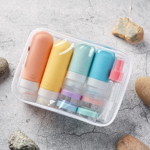 Kit De Viaje Botellas Para Champús,baños Y Accesorios Viaje.