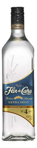 Pack De 2 Ron Flor De Caña Blanco Extra Dry 4 Años 750 Ml
