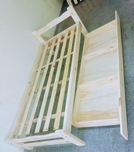 Cama Una Plaza Con Carro Cama O Cajon Excelente Calidad