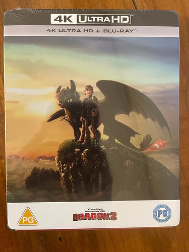 4k + Bluray Steelbook Como Treinar Seu Dragão 2 - Lacrado