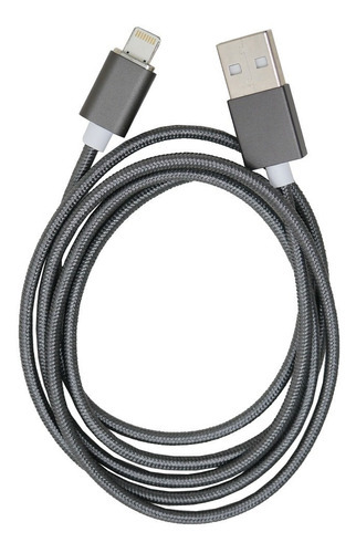 Cable Magnetico Datos Y Carga Para Lightning Color Gris oscuro