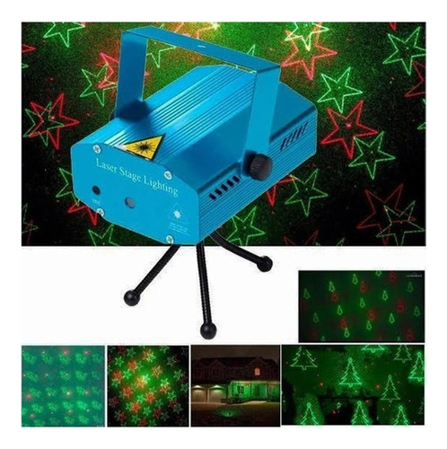Proyector Laser Decoración Luces Navidad Discoteca Multipunt 110v