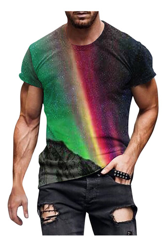 Nueva Camiseta 3d Cómoda Para Hombre, Sin Ubicación, Con Est