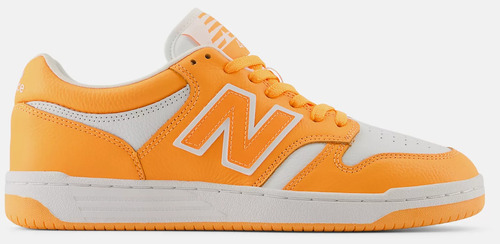 Tenis Unisex New Balance 480 Naranja-blanco Originales