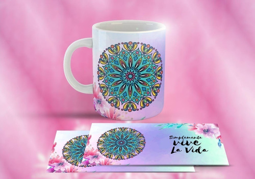 Plantillas Sublimar Tazas - Mandalas Frases Positivas