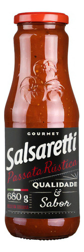 Passata Rústica Vidro 680g Salsaretti